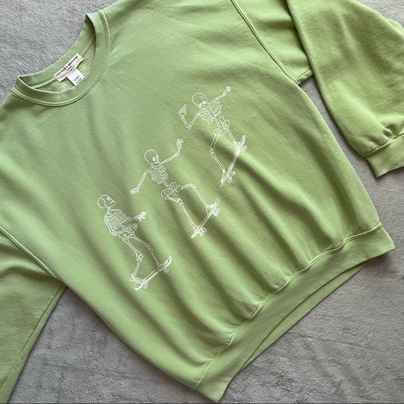 Urban Outfitters Tops - Urban Outfitters x Project Social T Skateboard Skeletons Oversized Sweatshirt XL